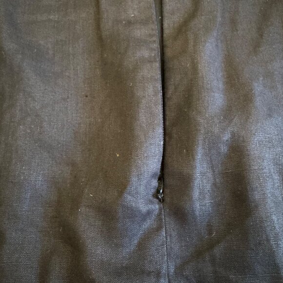 Vintage-Inspired Black Pleated Skirt With Polka Dot Panels & Elastic Waistband - Picture 9 of 9